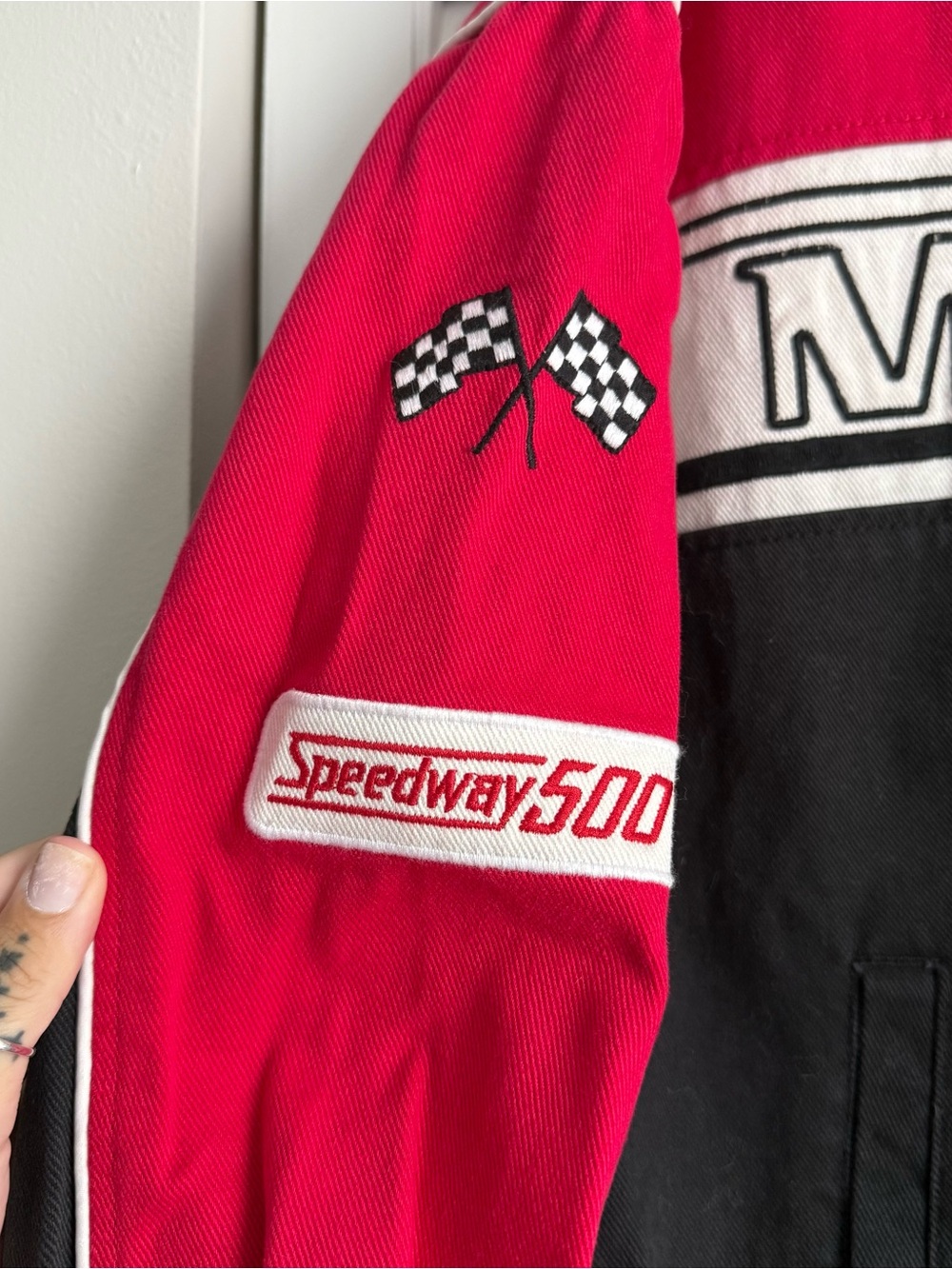 Monaco Racing Colorblock Jacket - Red & Black - Picture 2 of 8